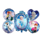 5 Balão Metalizado Frozen Olaf Com Espelho Frozen