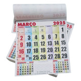 5 Blocos De Folhinha 21x22 Calendário Comercial Parede 2025