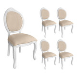 5 Cadeira Entalhada De Luxo Para