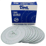 5 Caixas Disco De Tacógrafo Semanal 125x7 - Cx C/ 10 Unid.
