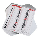 5 Calendários Bloco Planner 21x22 Folhinha Parede Anual 2025