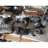 5 Câmera Fotográfica Pentax Olympus Yachica Praktica Canon