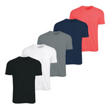 5 Camisas Masculina Camisetas Básica Slim Não Amassa Atacado