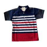 5 Camisas Polo Infantil Listrada Gola