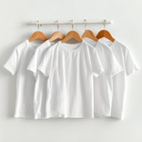 5 Camisetas Escolar Branco Básico Menino