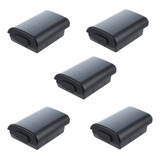 5 Capas Com Capa E Bateria Preta Para Xbox 360 Com