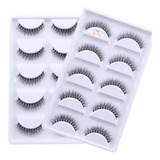 5 Cartela Cilios Postiçõs Mink H13 /25 Pares 
