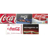 5 Cartões Telefônicos Coca Cola -
