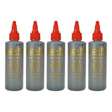 5 Colas Salon Pro Cabelos E Cilios Antialérgica 30ml Tufos Cor Preto