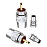 5 Conectores Uhf Macho Para Cabo Rgc 58 E 213 Px Py Vhf