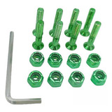 5 Conjunto De Rodas Pretas De Caminhões De Rolamentos Verde