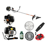 5 Em 1 Roçadeira 52cc Profissional Com Escova Aço + Lamina +
