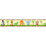 5 Faixas Border Decorativa Infantil Zoo