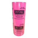 5 Fita Larga Colorida Rosa Fluor 48mmx50m Multiuso Embalar Cor Rosa Neon Liso