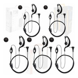5 Fone Ouvido Ptt Rádio Comunicador Talk About T470 T210 T38