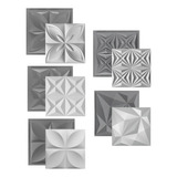 5 Formas De Gesso 3d Cimentício Abs 50x50 Cm 