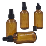 5 Frasco Âmbar Marrom De Vidro 200 Ml C/ Válvula Spray
