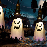 5 Halloween Led Glowing Wizard Hat Luzes Decorações De Festa