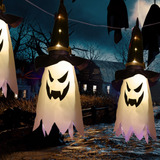 5 Halloween Led Glowing Wizard Hat Luzes Decorações De Festa