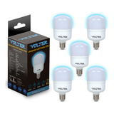 5 Lâmpada Super Bulbo 50w Econômica 6500k E27 Volter Bivolt