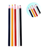 5 Lápis Giz Alfaiate Marcar Riscar Tecido Econômico Colorido