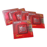 5 Md's Mini Disc Sony Red 74 Minutos Novos Lacrados :)