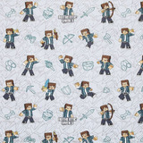 5 Metros Tecido Belize/gorgurão Personagens 5,0m X 1,40m