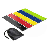 5 Mini Band Elastico Academia Fit Treino Funcional Exercício Cor Kit 5 Mini Band