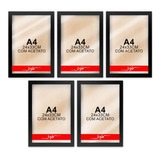 5 Molduras Quadros A4 Certificados Acetato