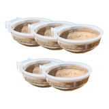 5 Ninhos Canario Belga Porta Ninho Plastico Forrado Carpete