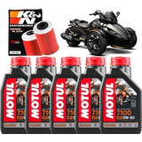 5 Oleo Motul 7100 5w40 Filtro Oleo Kn Can-am Spyder Rt Rs S