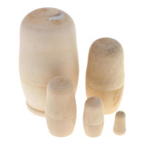 5 Pcs Boneca Russa Matryoshka Pintada À Mão
