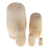 5 Pcs Boneca Russa Matryoshka Pintada À Mão