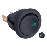 5 Pçs Botão Inter. Liga Desl. 12v20a Chave Gangor. Led Verde