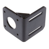 5 Peças Suporte Para Motor Nema 23 Em L 90° Aço Preto