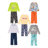 5 Pijama Masculino Feminino Infantil Juvenil
