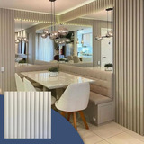 5 Placas 3d Pvc Painel Ripado Revestimento Parede Resistente