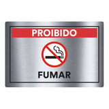 5 Placas Proibido Fumar 18x12 Adesivo