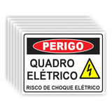 5 Placas Risco De Choque Quadro