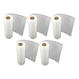 5 Rolo Saco Embalagem Vácuo Ranhura Seladora 15cm X 5 Metros