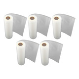 5 Rolo Saco Embalagem Vácuo Ranhura Seladora 30cm X 5 Metros