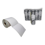 5 Rolos Etiqueta Bopp 100x100 Mm + 2 Ribbon Misto 110x91
