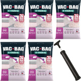 5 Saco Vácuo Protetor Vac Bag 110 X 100 Ordene Jumbo + Bomba
