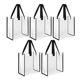 5 Sacolas De Presente Reutilizáveis De Grande Capacidade Com