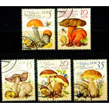 5 Selos Alemanha Oriental Ddr - Fungos E Cogumelos - L.3864