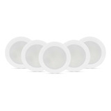 5 Spot Redondo De Embutir Luz Quente / Frio Para Movel