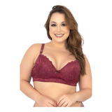 5 Sutiãs Renda Plus Size Sustentação Alça Larga Reforçada