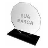 5 Troféu Acrílico Cristal Sem Personalização Liso Diamante