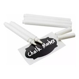 5 Unidades - Caneta Giz Líquido Branco Para Adesivo Lousa
