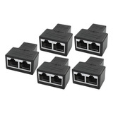 5 Unidades De Adaptador Divisor De Cabo De Rede Lan Ethernet